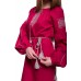Embroidered Dress"Raspberry"